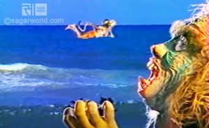 Simhika catchs the shadow of Hanuman