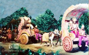 Khar,Dooshan comes on their chariots for battle against Ram and lakshman with their army