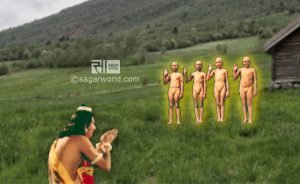 Narad meets Sanka, Sanandan, Sanaatan and Sanatkumar.