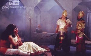 Kans sends back Vasudev and devki to jail