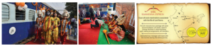 people dressed up in Ramayan avatar